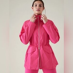 Athleta Westerly Salvia Pink Full Zip Lightweight Jacket NWT Medium